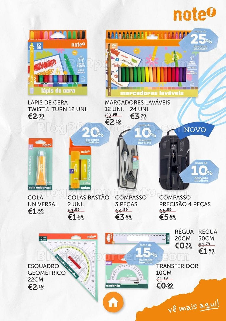 Antevisão Folheto NOTE Regresso às Aulas Promoções até 21 setembro